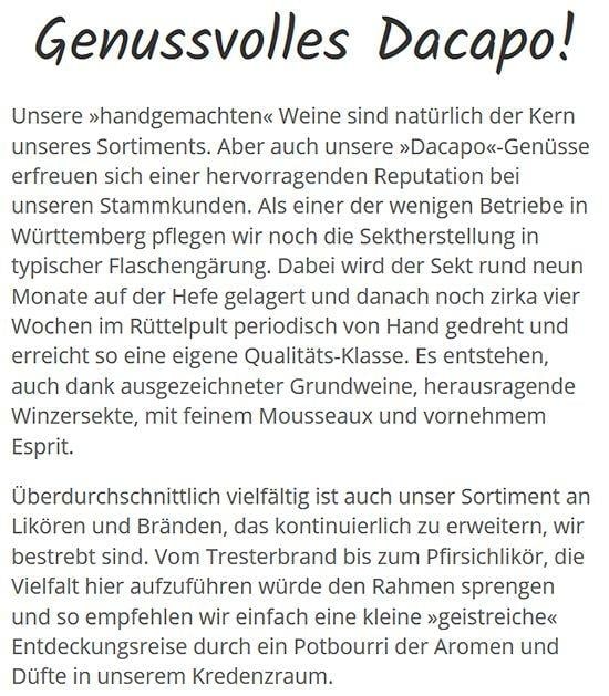 Weinprobe aus  Siegen